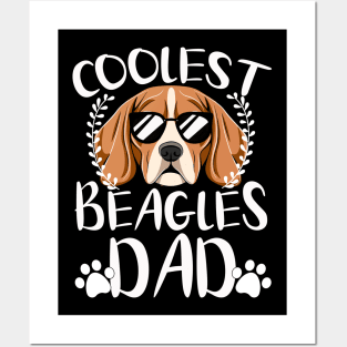 Glasses Coolest Beagles Dog Dad Posters and Art